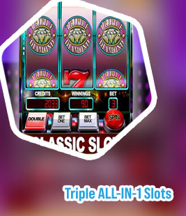 Triple diamond slots